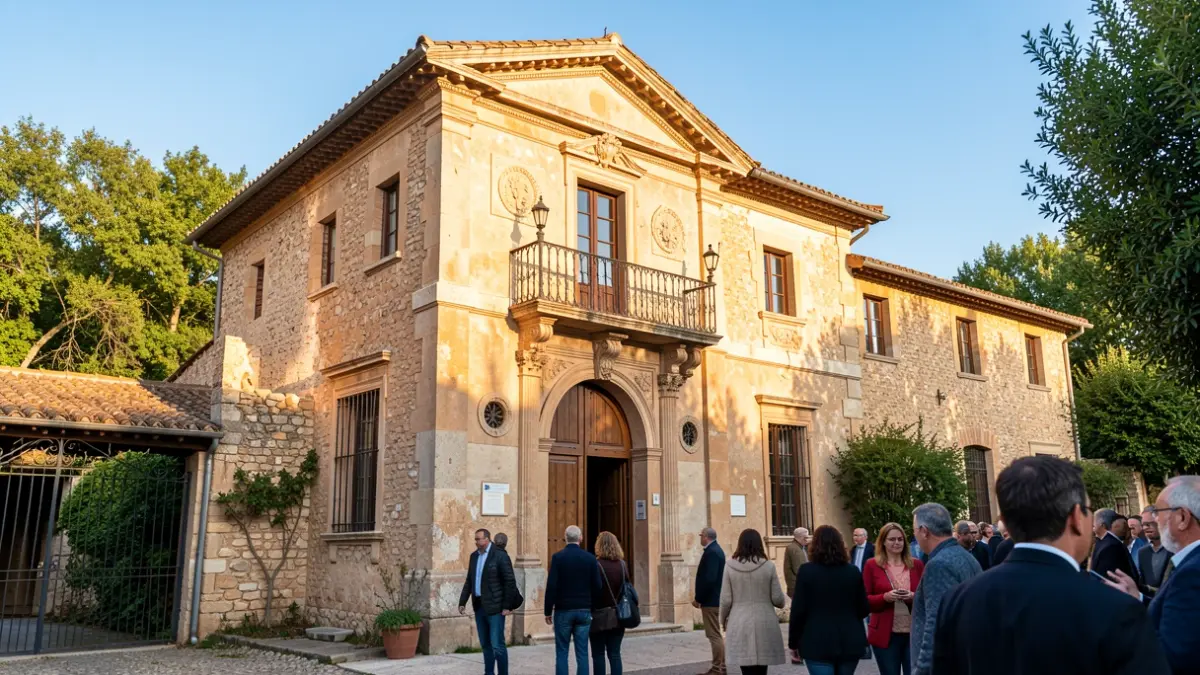 Imatge de l'Alqueria Julià-Casa de la Música, seu de la Federació de Societats Musicals de la Comunitat Valenciana.