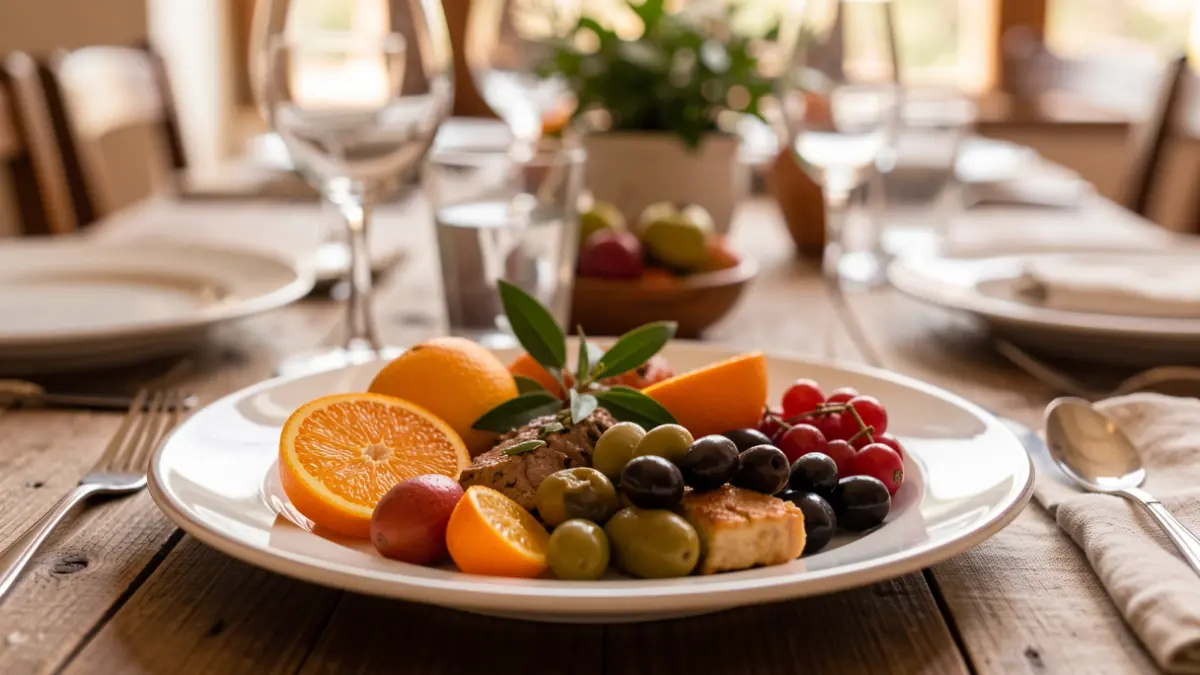 Imagen genérica de un plato de cocina tradicional valenciana con productos locales.