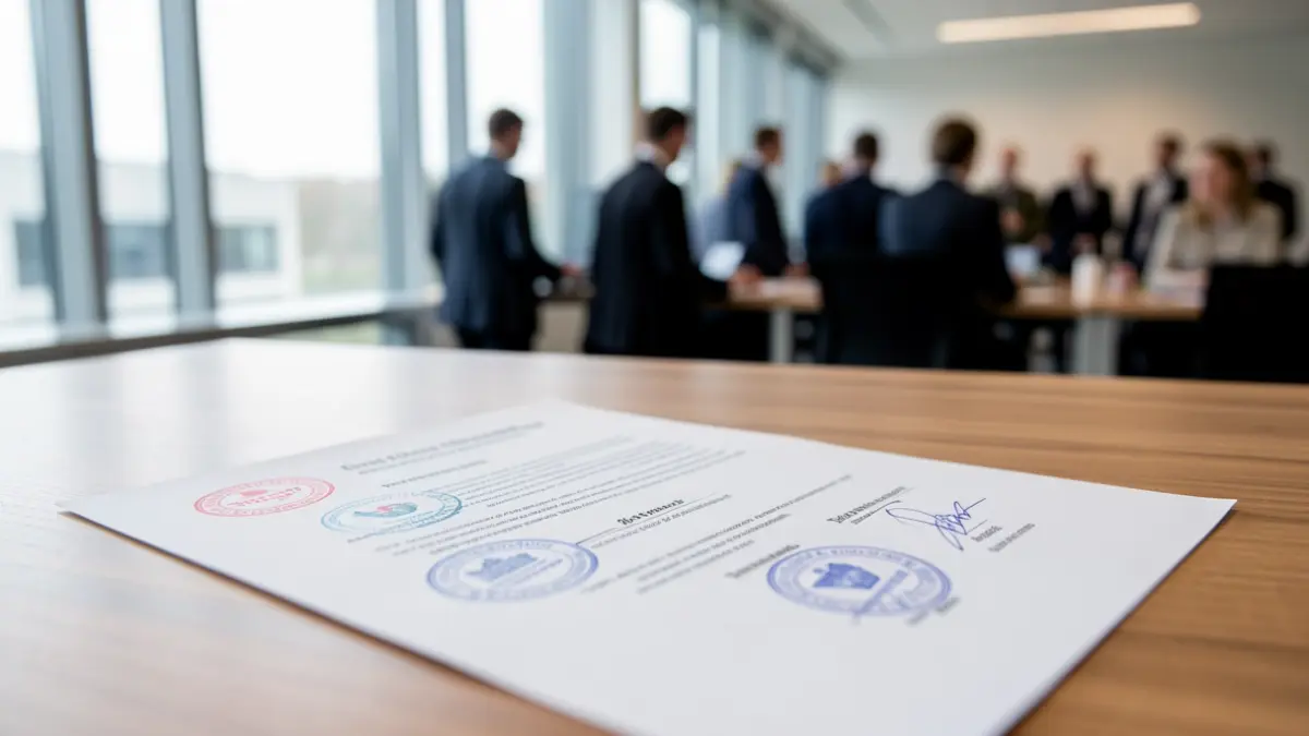 Generic image of official documents on an office desk.