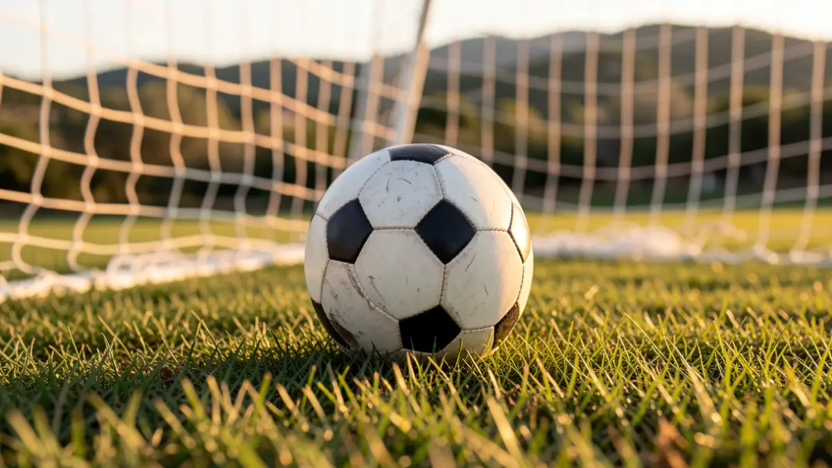 Generic image of a football field with a ball.