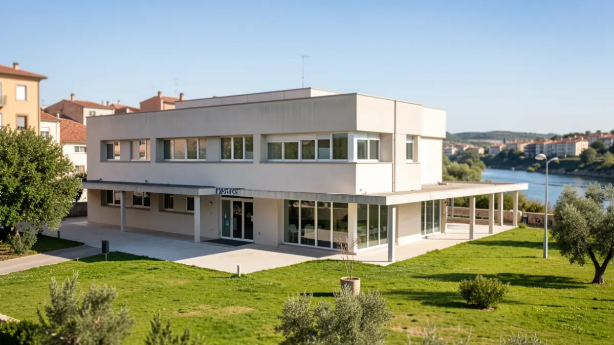 Imatge genèrica de l'exterior d'un edifici modernista reformat per a centre de dia a Sueca.