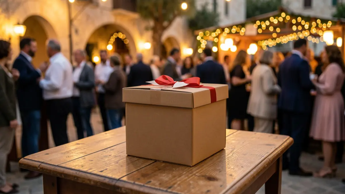 Imagen genérica de una caja de donaciones en un acto benéfico.