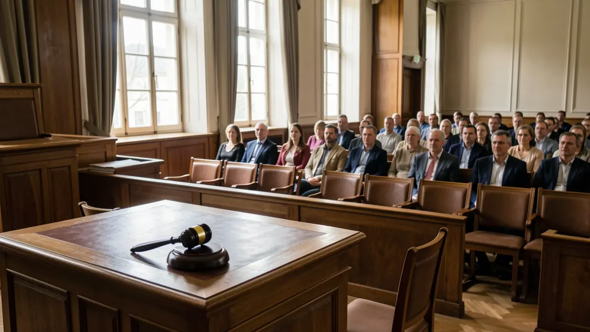 Generic image of a courtroom.