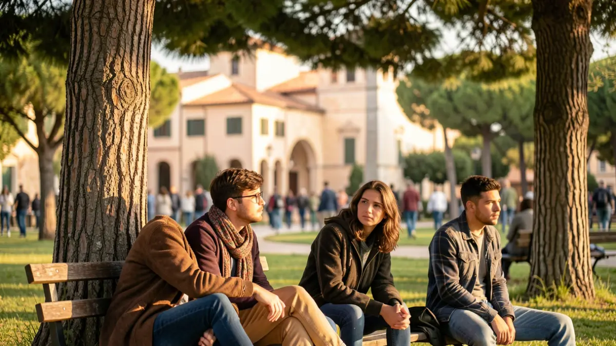 Generic image of young people resting in a park.