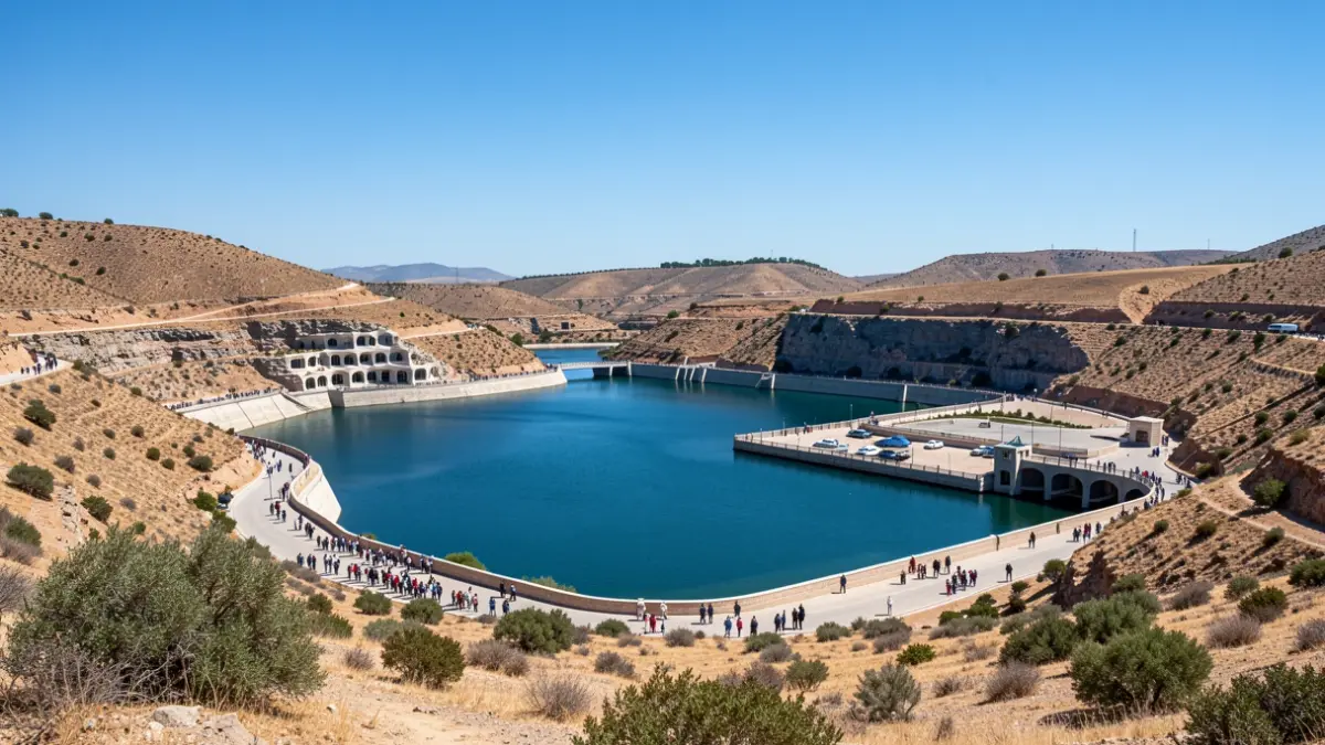 Generic image of the La Pedrera reservoir, a site of water and landscape relevance in the region.