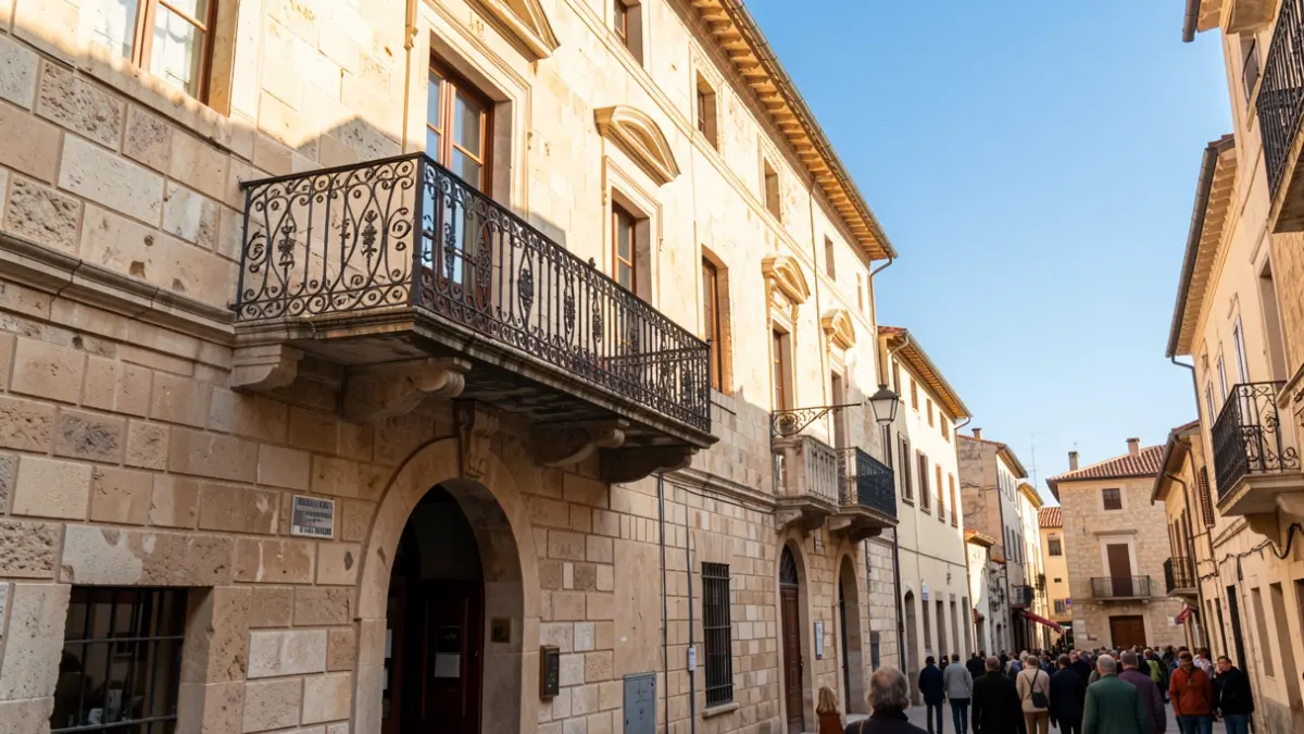 Fachada del Ayuntamiento de Alicante en una tarde soleada.