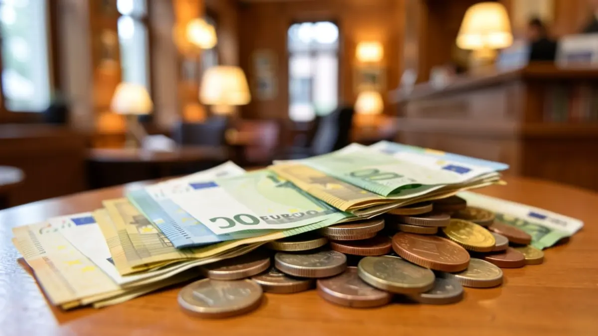 Imatge genèrica de bitllets i monedes d'euro.