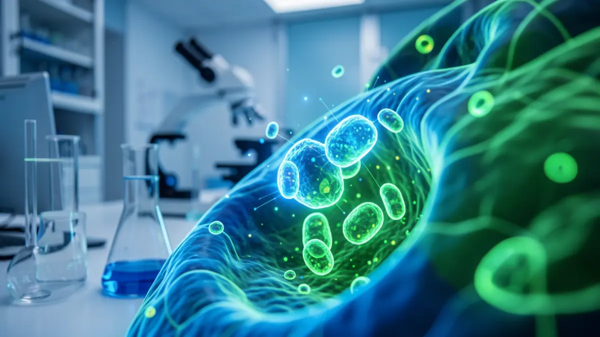 Generic image of nanoparticles in a medical laboratory.
