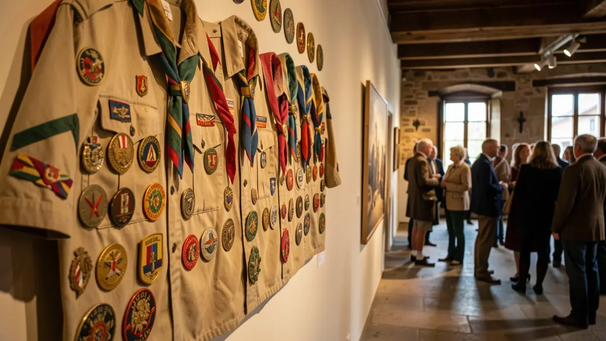 Imagen genérica de una exposición de objetos scout antiguos.