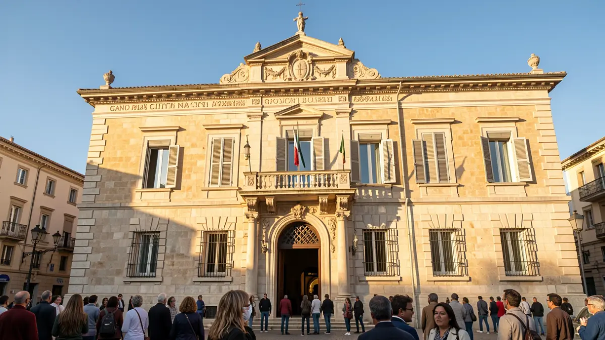 Fachada del Ayuntamiento de Gandia.