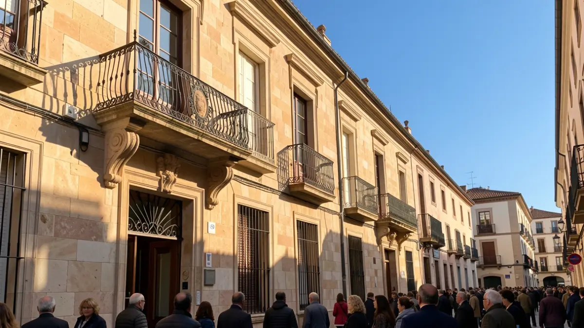 Generic image of an official building with Mediterranean architecture.