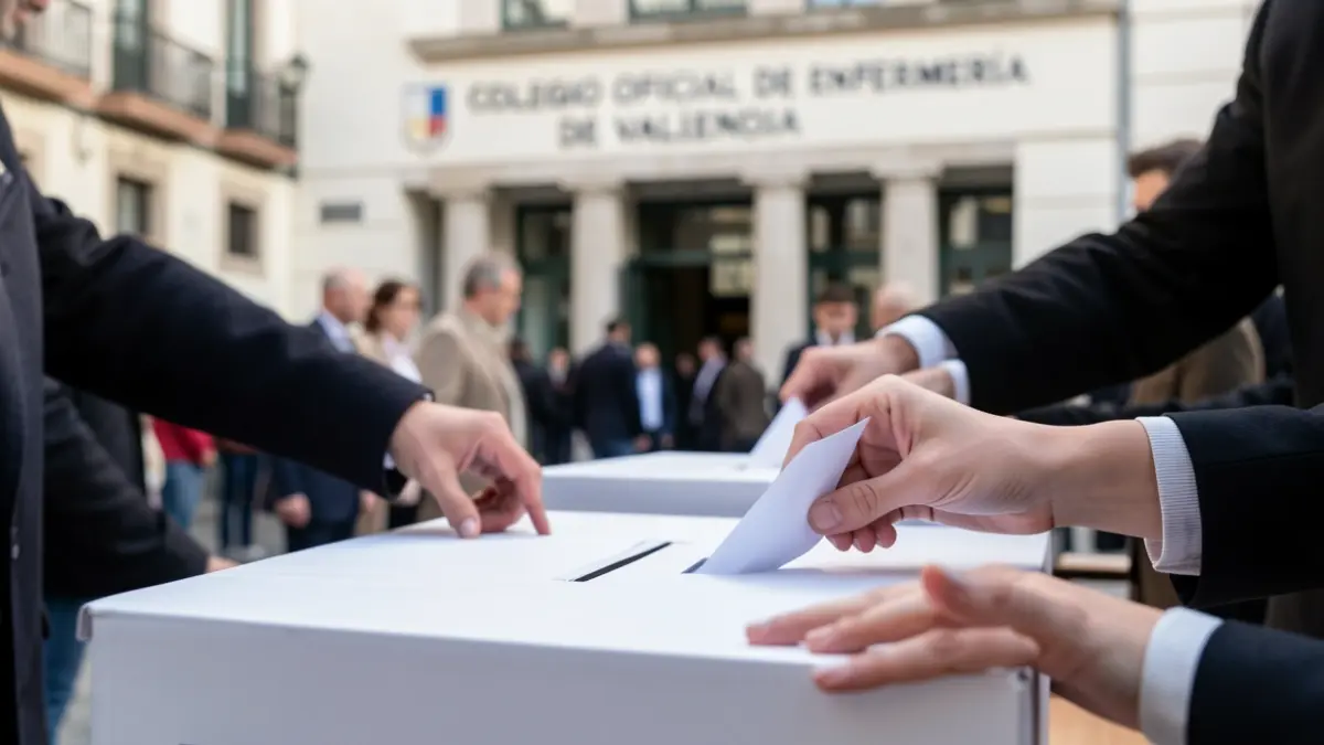 Imagen genérica de votaciones en un edificio oficial.