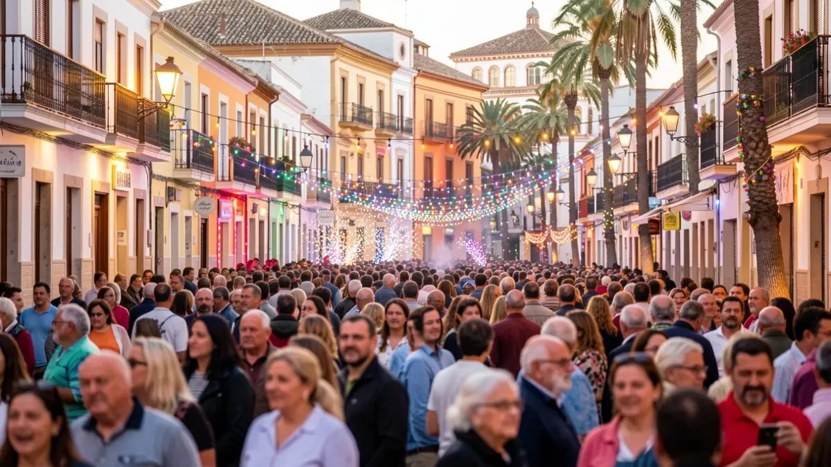 Imagen genérica de la fiesta de las Hogueras de Alicante con ambiente festivo.