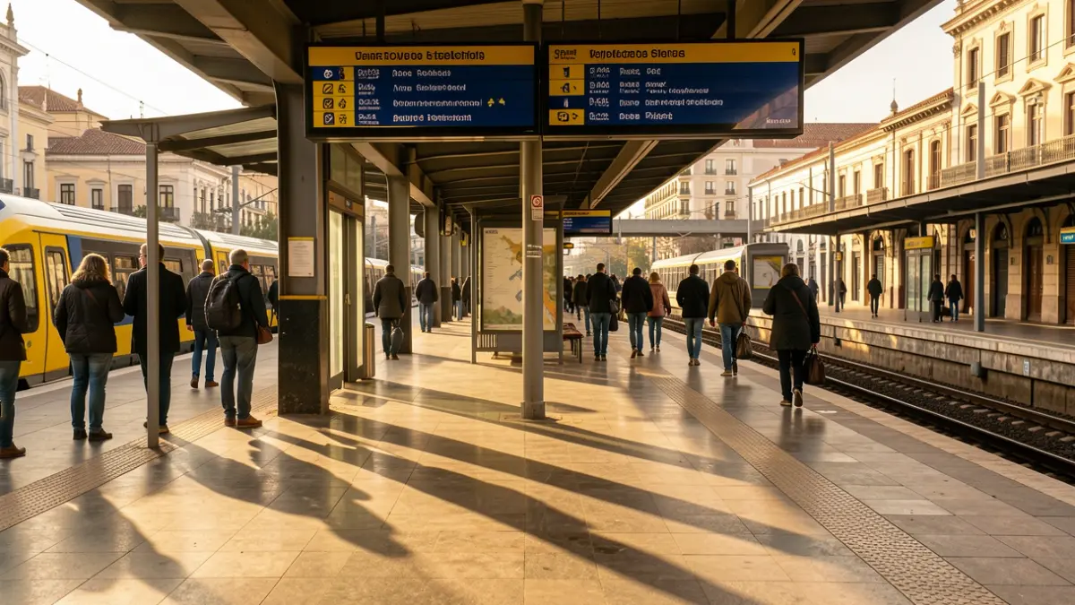 Imatge genèrica d'una estació de metro a València.