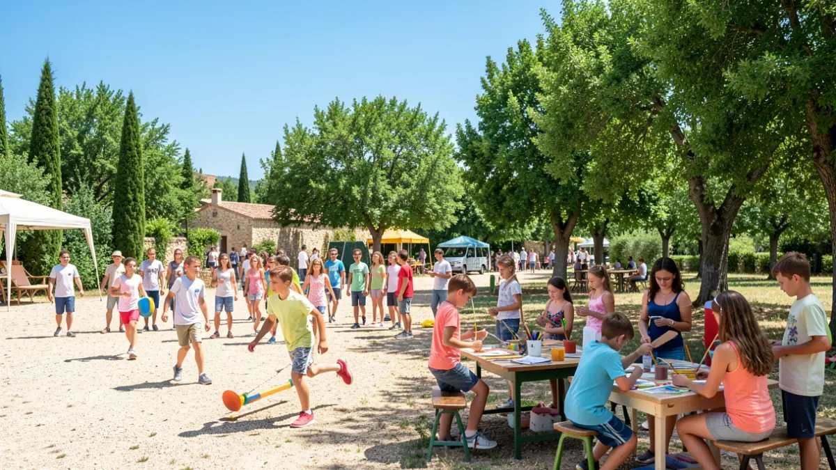 Imagen genérica de niños participando en actividades de verano al aire libre.