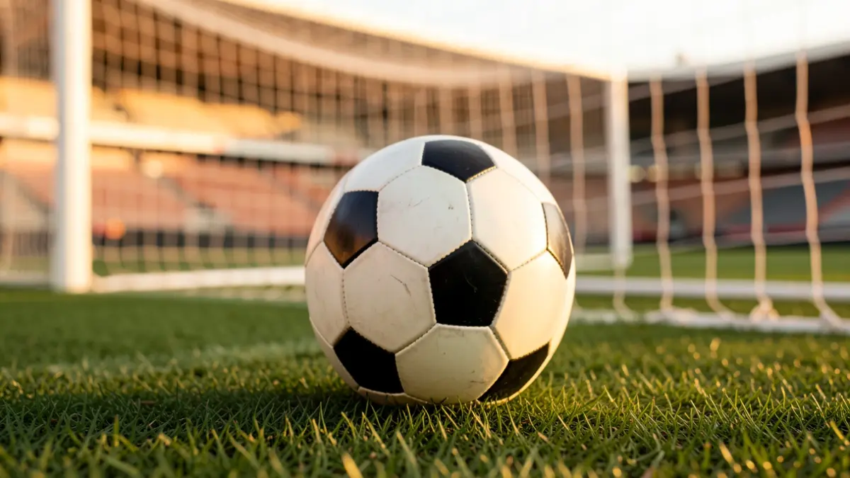 Imatge genèrica d'un camp de futbol amb una pilota.