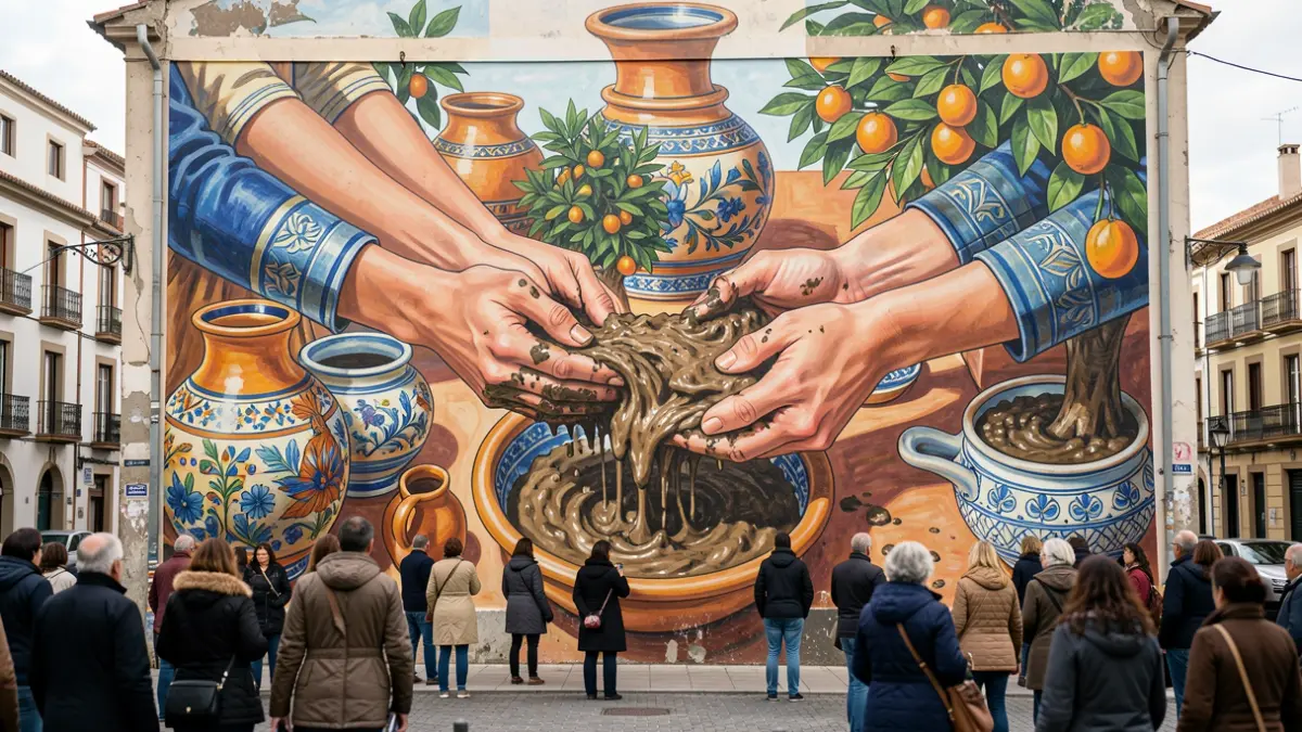 Imatge genèrica d'un mural artístic que representa la força de les dones i la transformació després de la DANA.