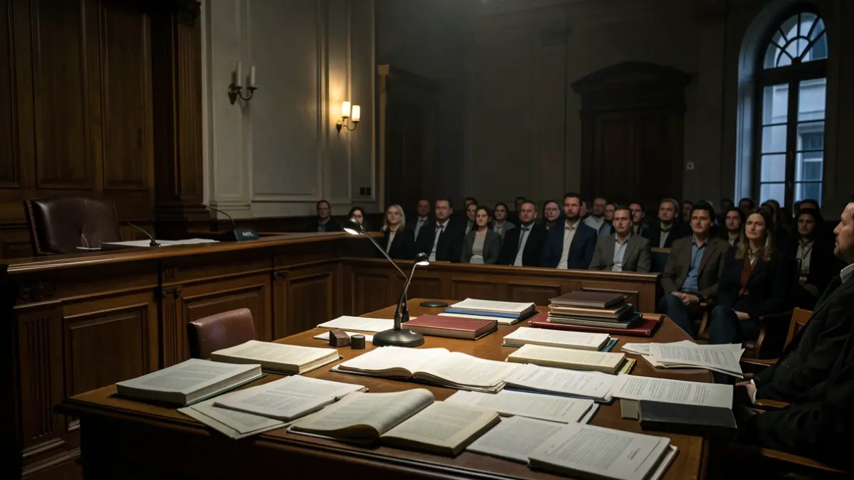 Generic image of a courtroom.