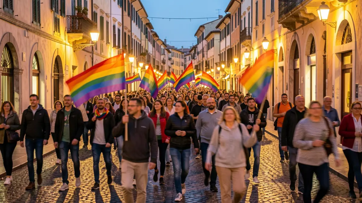 Imatge genèrica d'una manifestació de l'Orgull LGTBIQA+ a València.