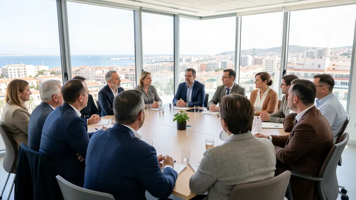 Generic image of a meeting between business people and civil society in Alicante.