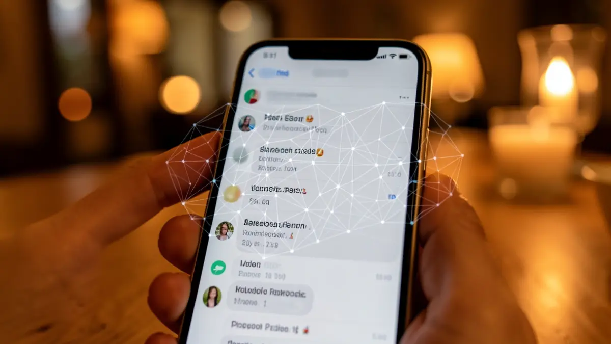 Imagen genérica de una interfaz de aplicación de inteligencia artificial en un teléfono móvil.