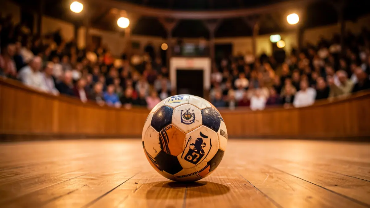 Imagen genérica de una pelota de pilota valenciana en un trinquet.