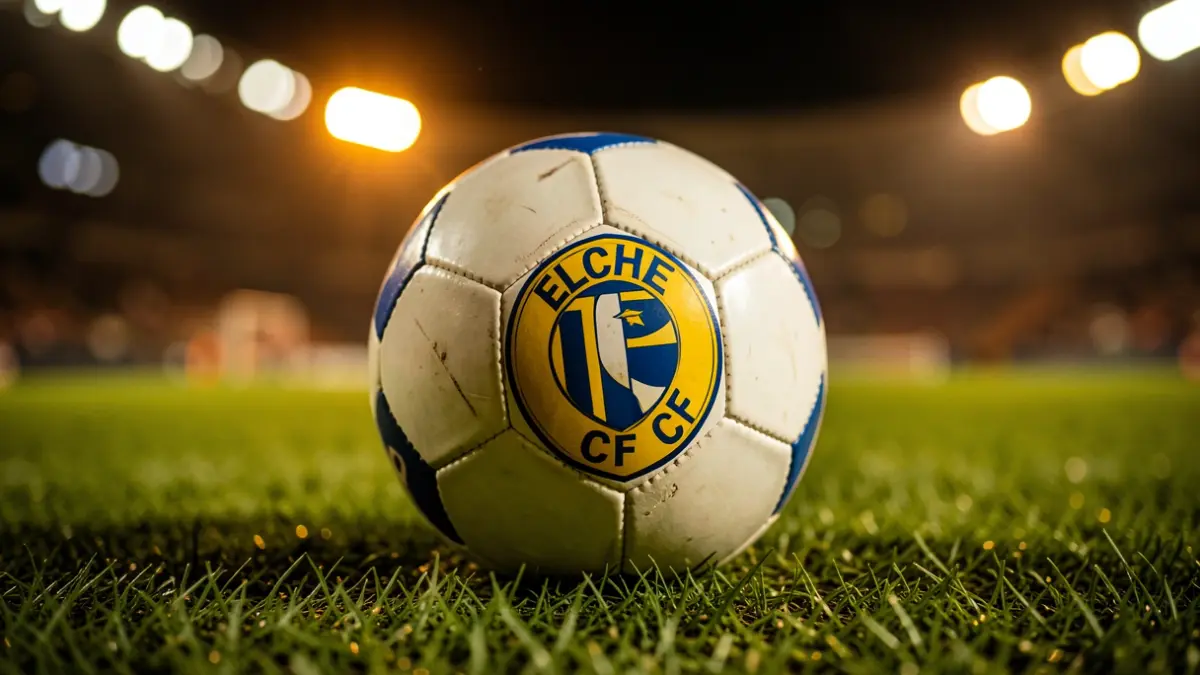 Imatge genèrica d'una pilota de futbol amb l'escut del Elche CF.