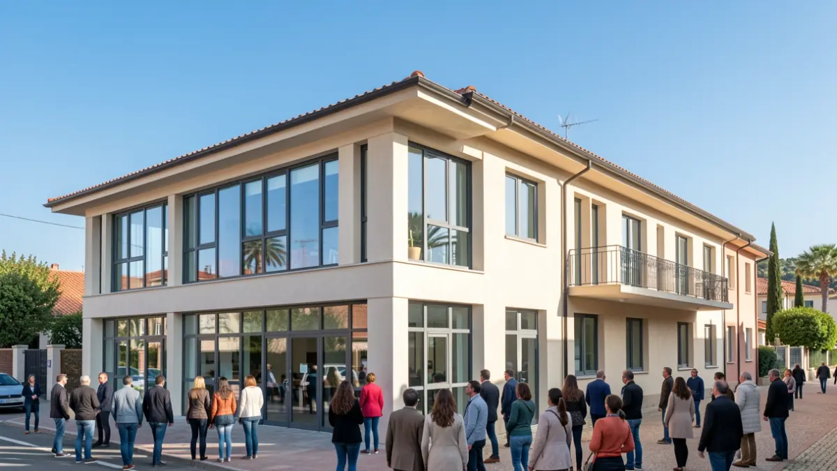 Imatge genèrica d'un edifici d'escola d'idiomes.