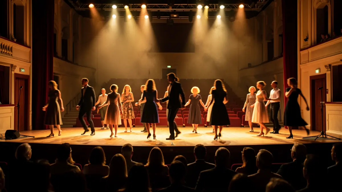 Imagen genérica de una gala de danza con alumnos de diferentes edades.