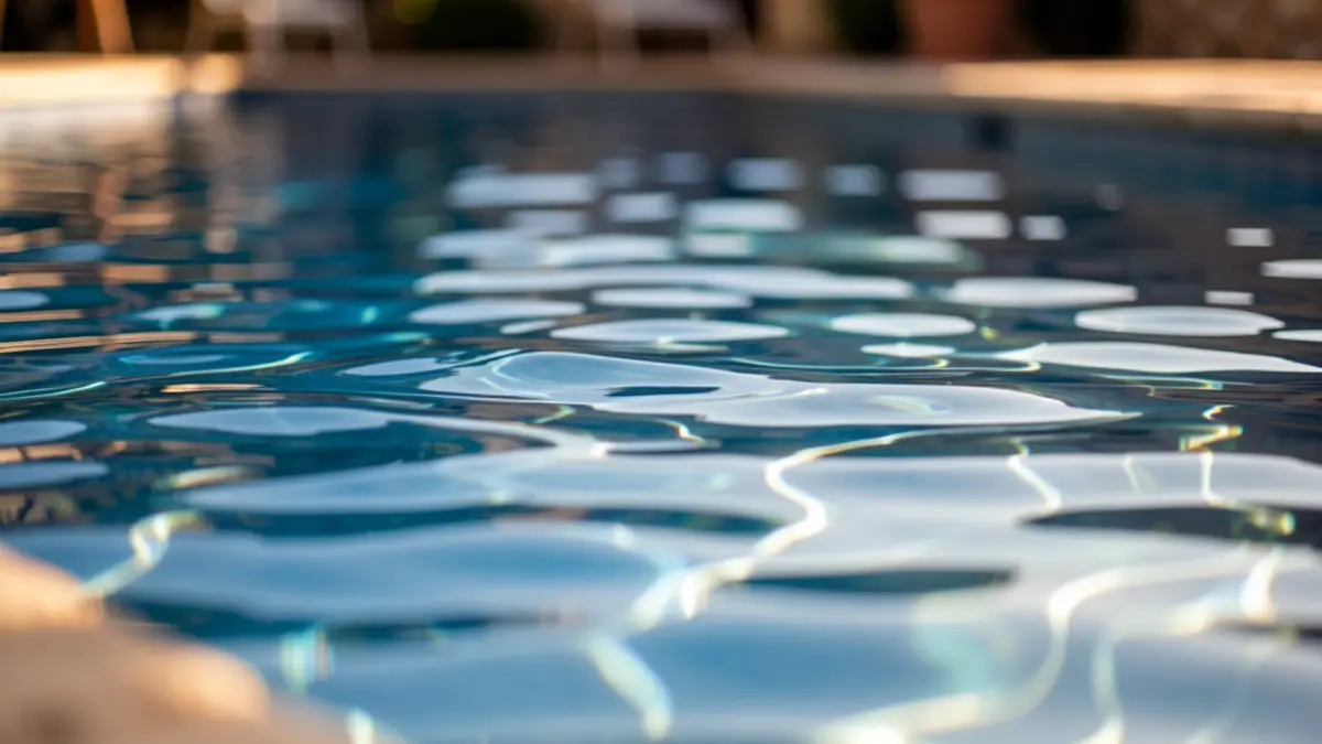 Imatge genèrica de l'aigua d'una piscina.