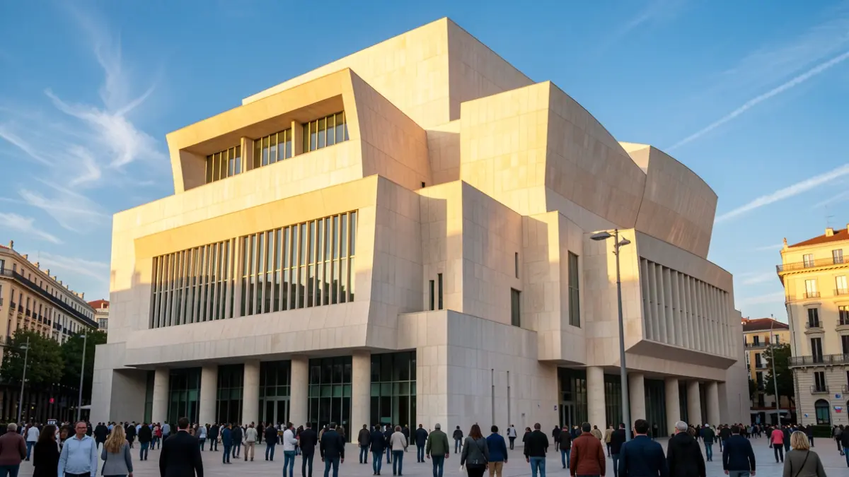Fachada del Palau de les Arts Reina Sofía a València.