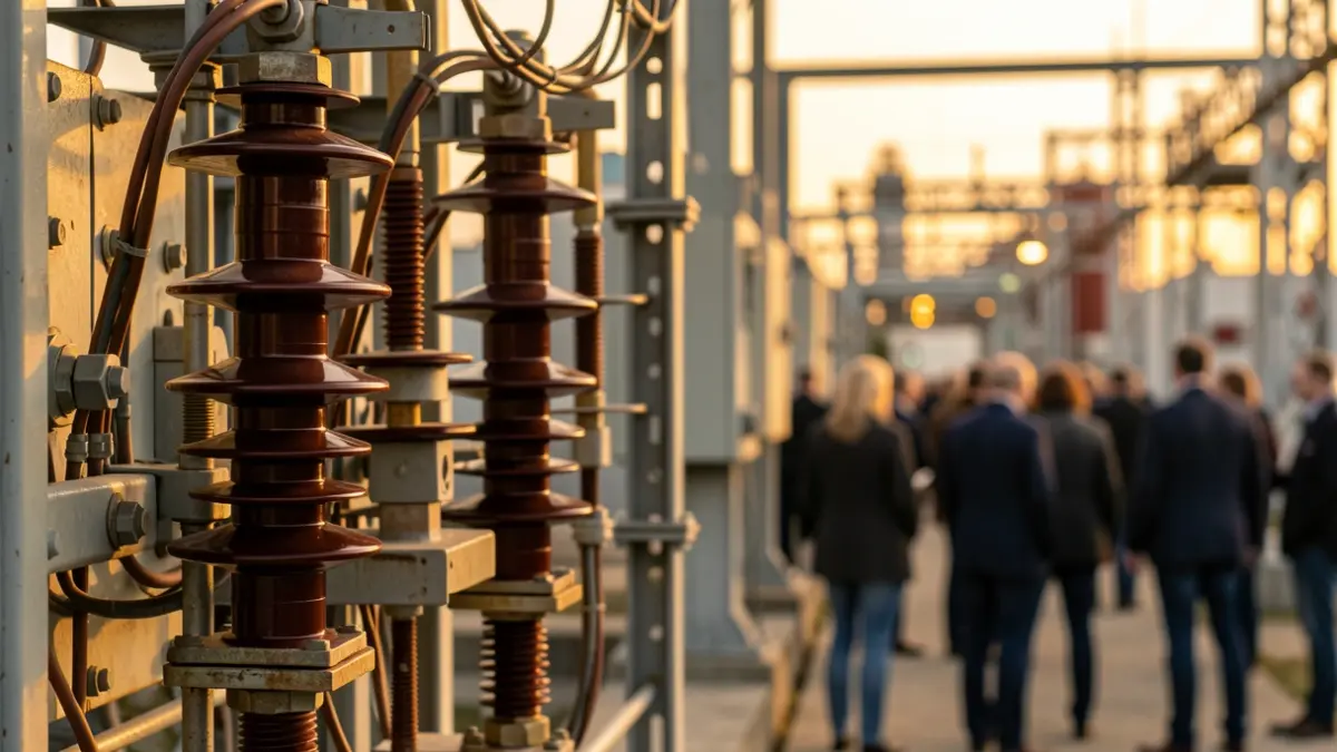 Imatge genèrica d'una subestació elèctrica.