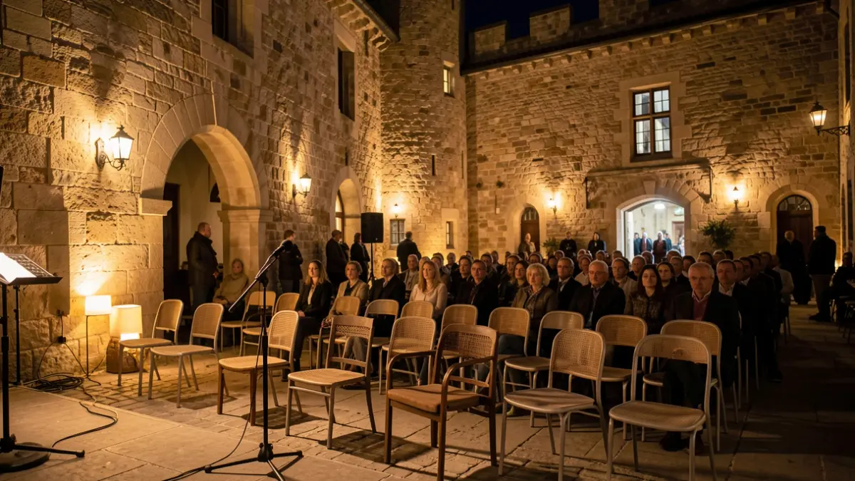 Escenari del cicle Íntims al Castell en el recinte històric d'Onda.