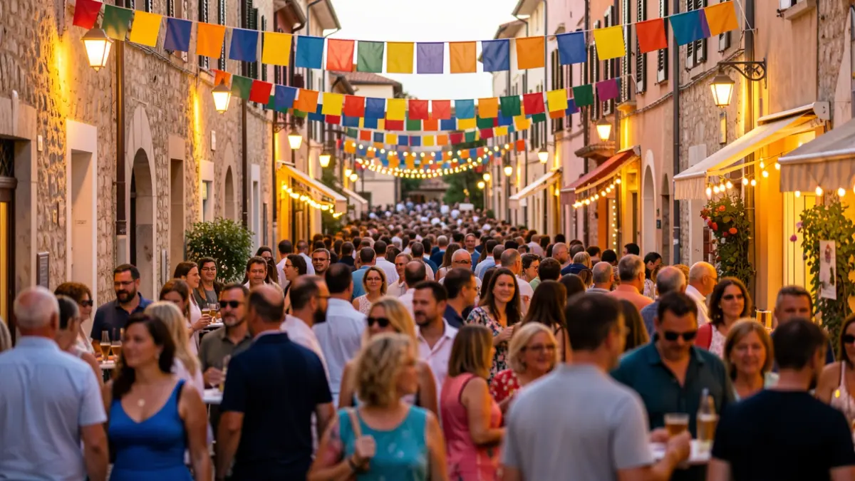 Imatge genèrica d'una festa popular al carrer amb ambient festiu.