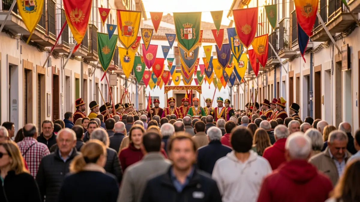 Imatge genèrica d'una festa popular valenciana amb elements de Moros i Cristians.