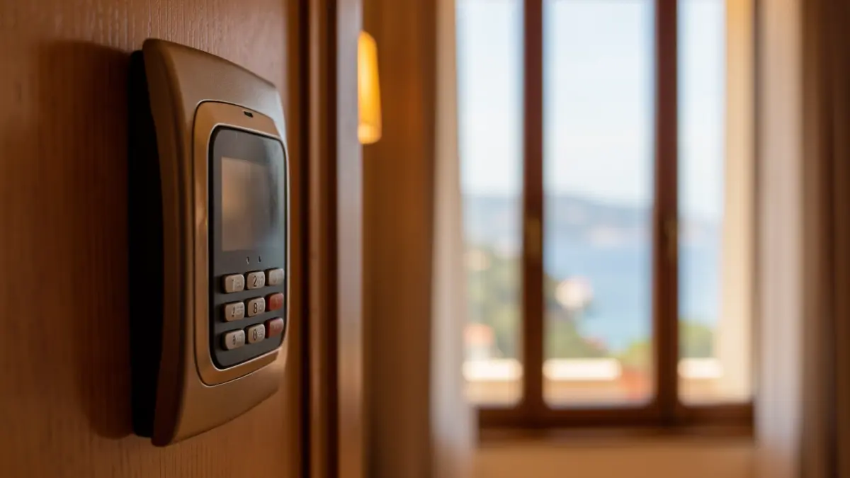 Imatge genèrica d'una habitació d'hotel amb vista.
