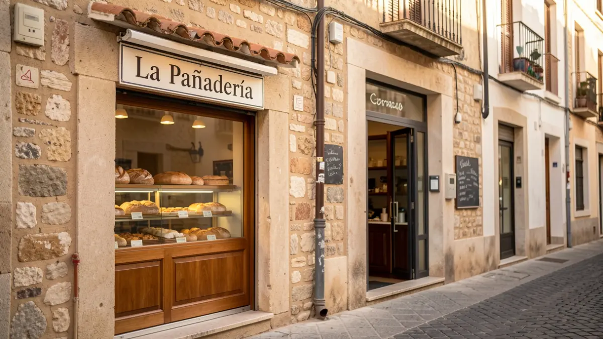 Imatge d'una nova panaderia tradicional al costat d'una cafeteria en Alacant.