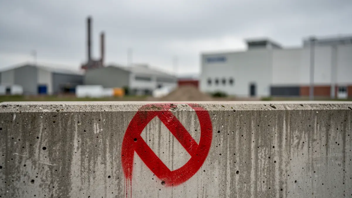 Imagen genérica de rechazo a un proyecto industrial.