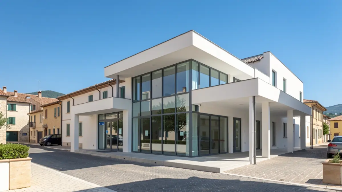 Generic image of a modern health center.