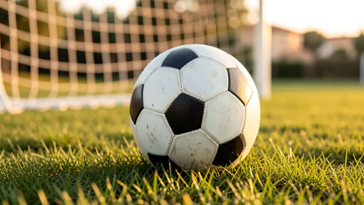 Imagen genérica de un balón de fútbol en un campo.