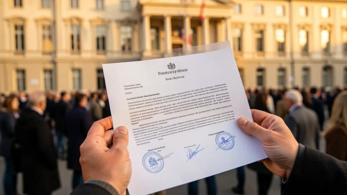 Generic image of an official document with seals.