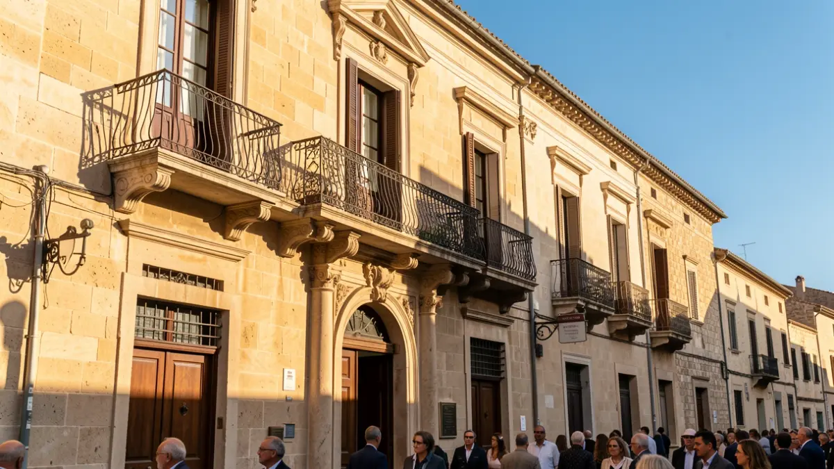 Imagen genérica de un edificio municipal con arquitectura mediterránea.