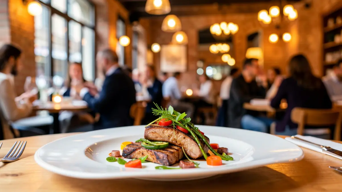 Imagen de un plato gastronómico creado por The Fitzgerald y Ricard Camarena.