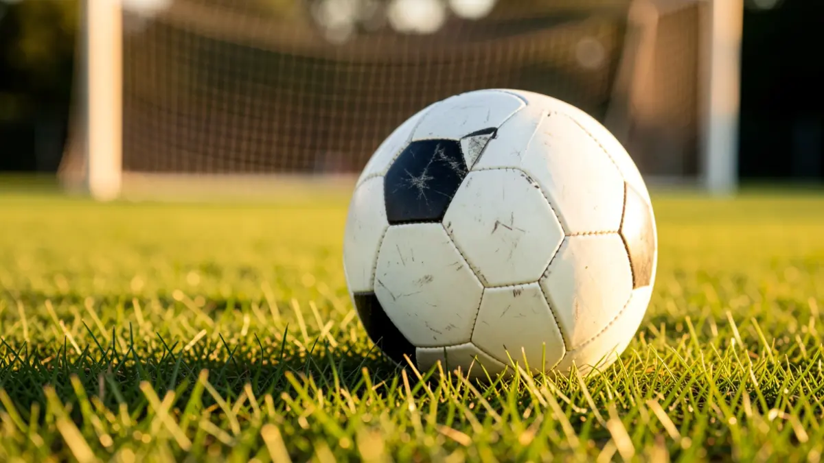 Imagen genérica de un balón de fútbol sobre césped.