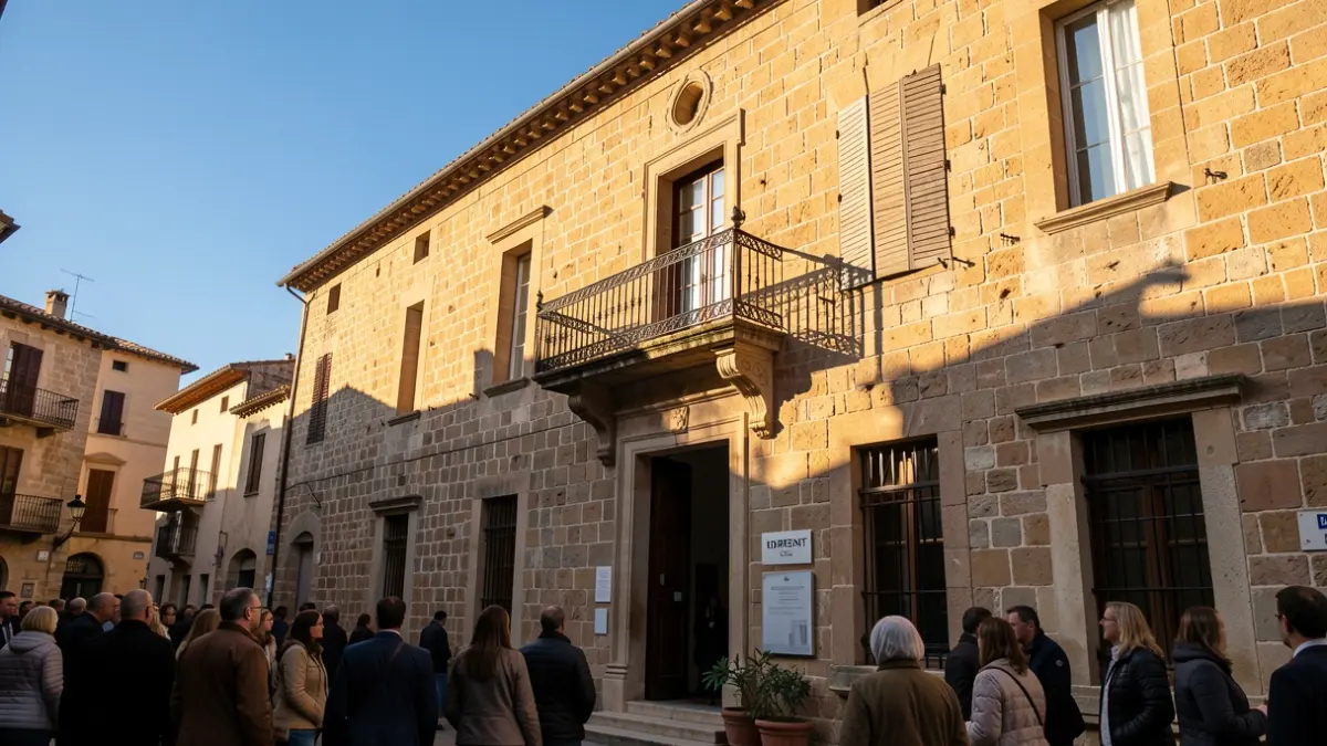 Imagen del Ayuntamiento de Torrent durante la celebración del festival Torrent Histórica.