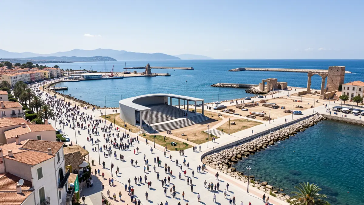 Imatge genèrica d'un projecte de regeneració costanera amb un auditori nou.