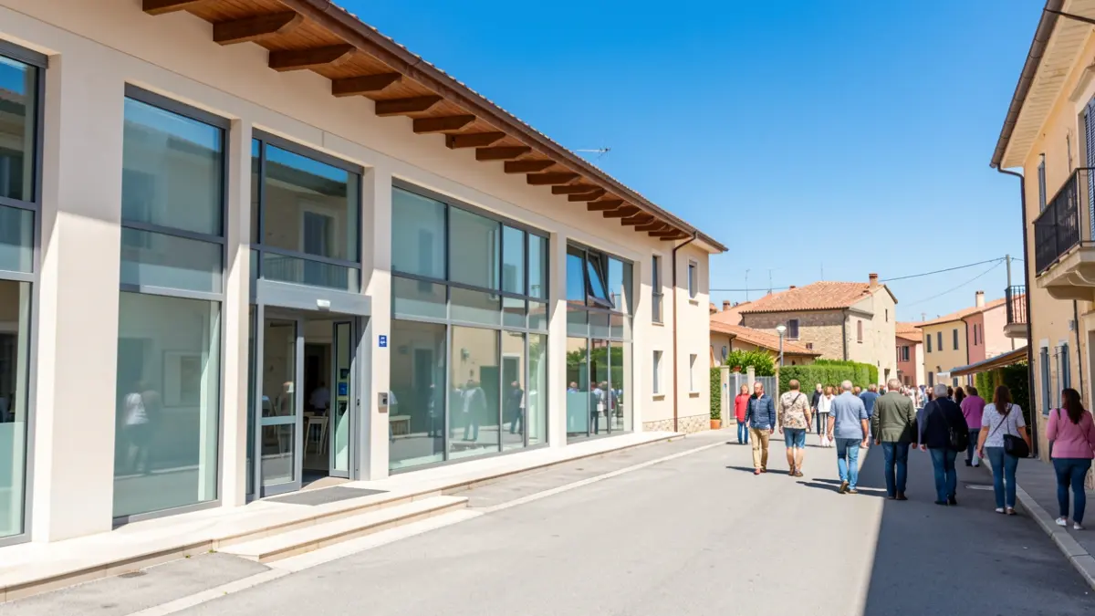 Imatge genèrica d'un centre residencial en un entorn mediterrani.