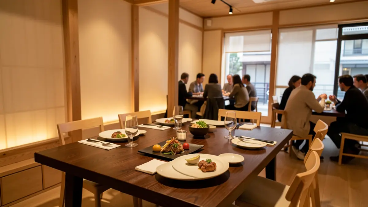 Image of a minimalist Japanese restaurant in Alicante with a tasting menu.