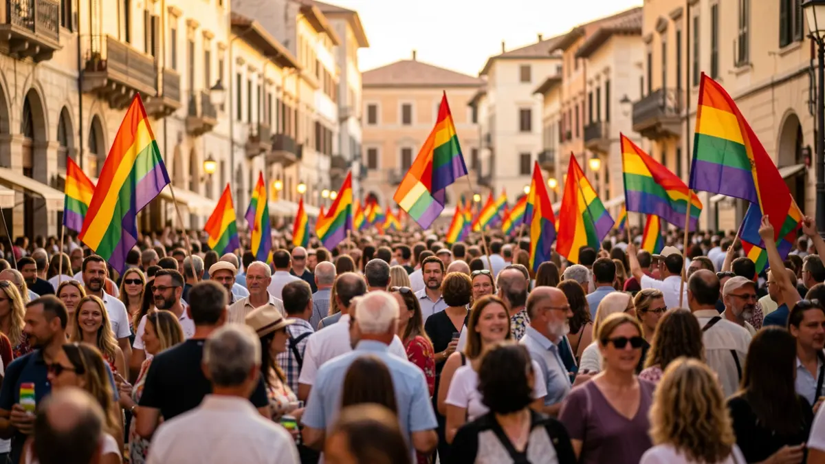 Imagen genérica de una manifestación del Orgullo LGTBIQ+ en València.