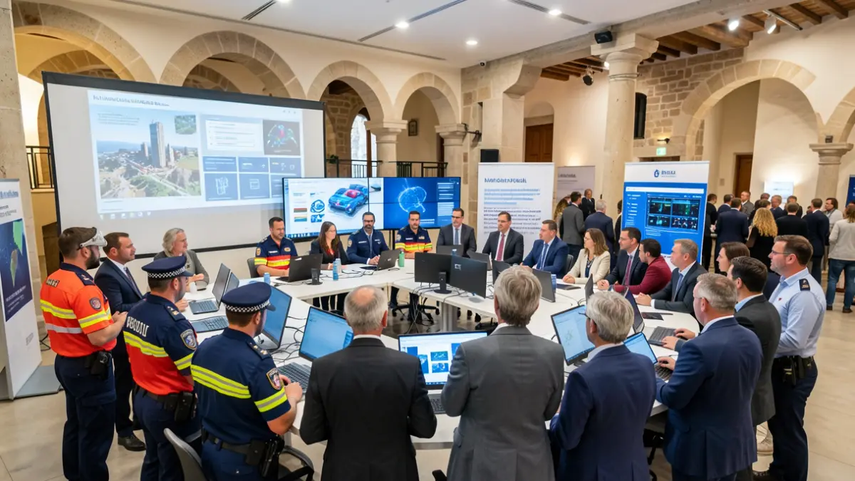 Generic image of an international summit on emergency management in Valencia.